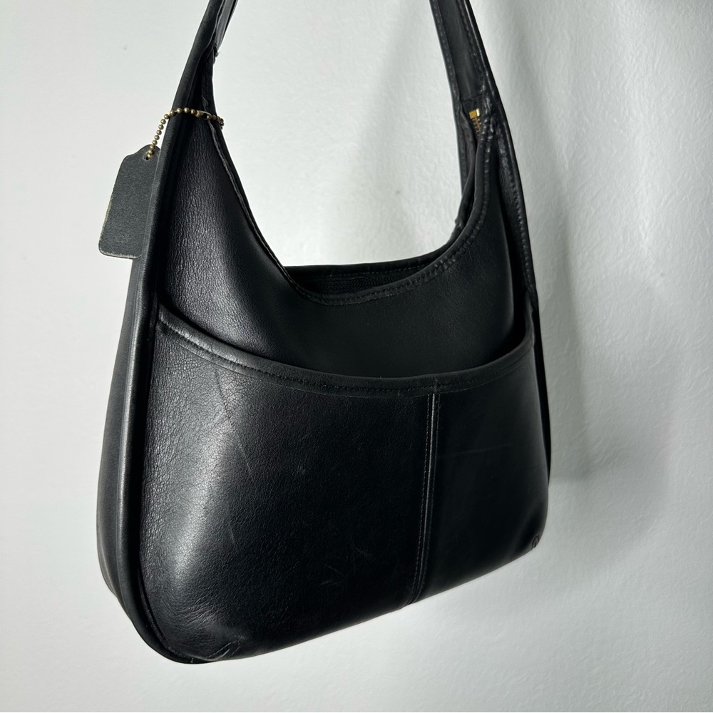 Coach Vintage Pocket Zip Bag 9033 in Black Genuine Leather - Picture 2 of 16
